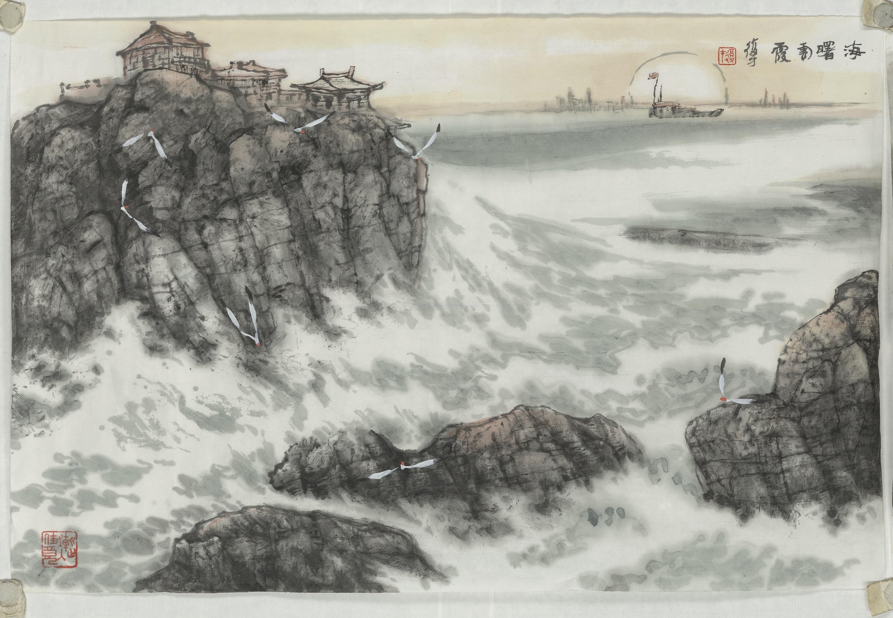 山以石俊,海以川归,王复才精品山水画欣赏