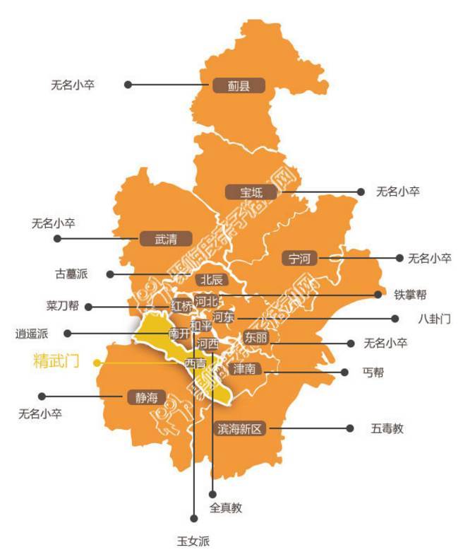 天津市西青区各镇地图图片
