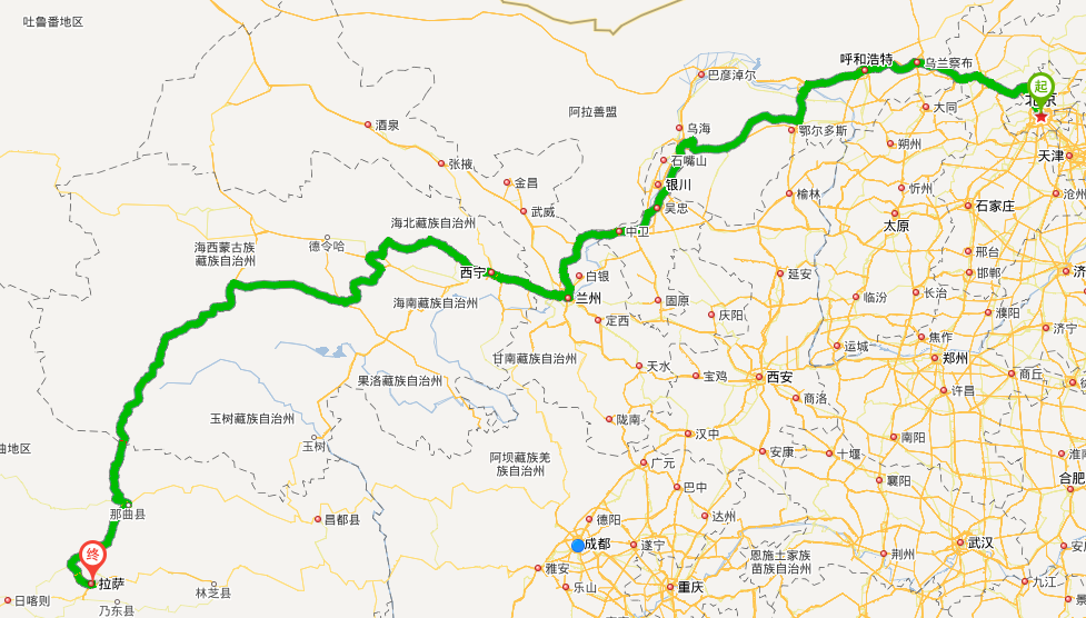 个人建议还是不要这样作了,青藏109国道基本上在4000～5000多米左右