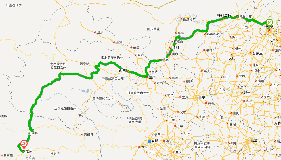 北京105国道全程线路图图片