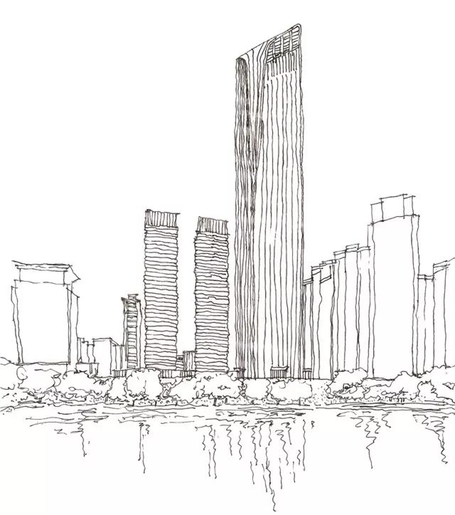 长江国际十八楼手绘图片