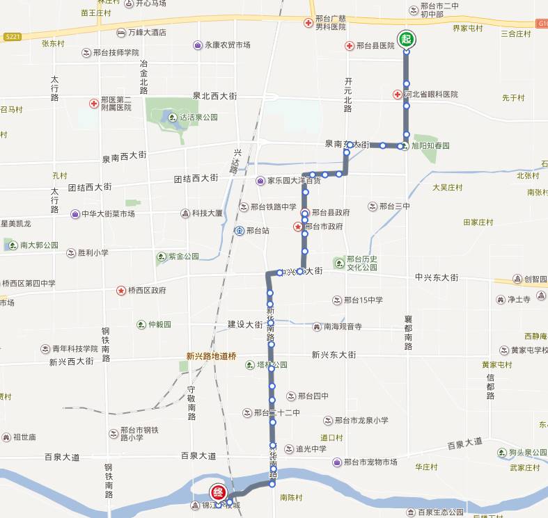 邢台25路公交车路线图图片