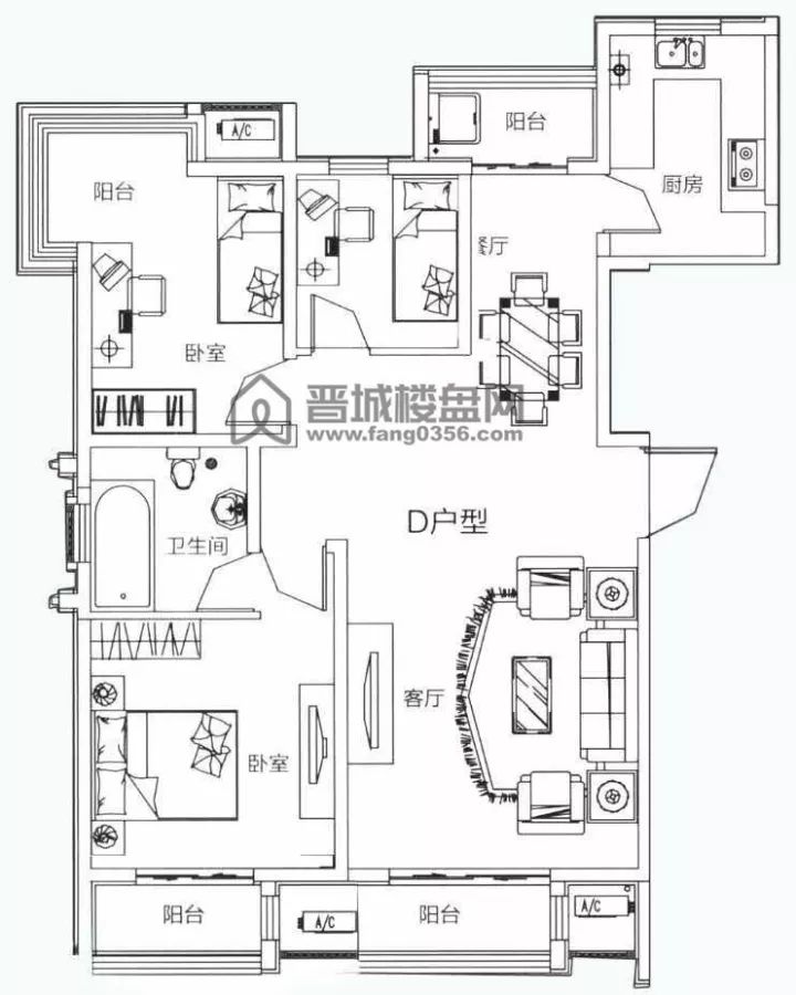 纯现房90140㎡全户型在晋城这样的房子只有这儿有