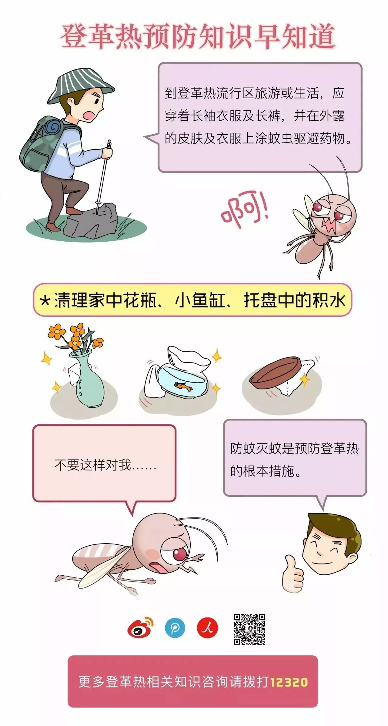 科普丨漫画图解登革热,让你不再被蚊子"叮!叮!叮!