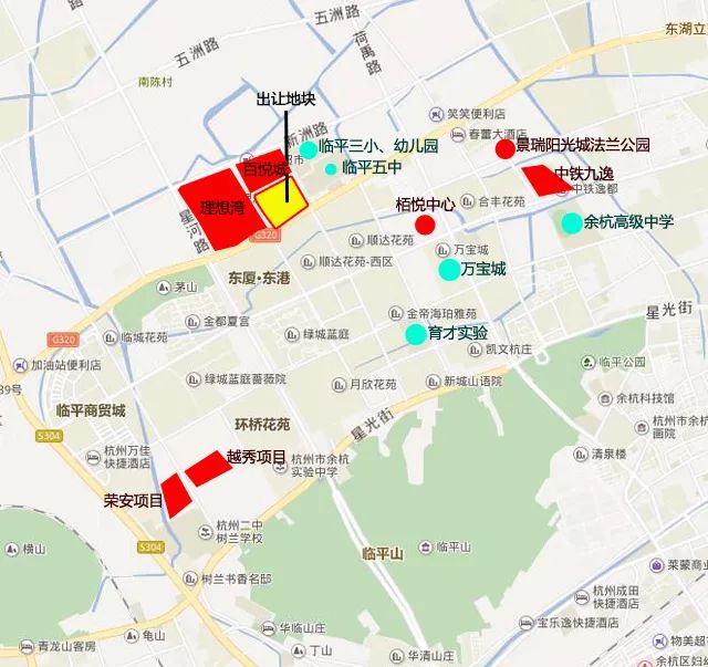 余杭经济技术开发区地块位置图