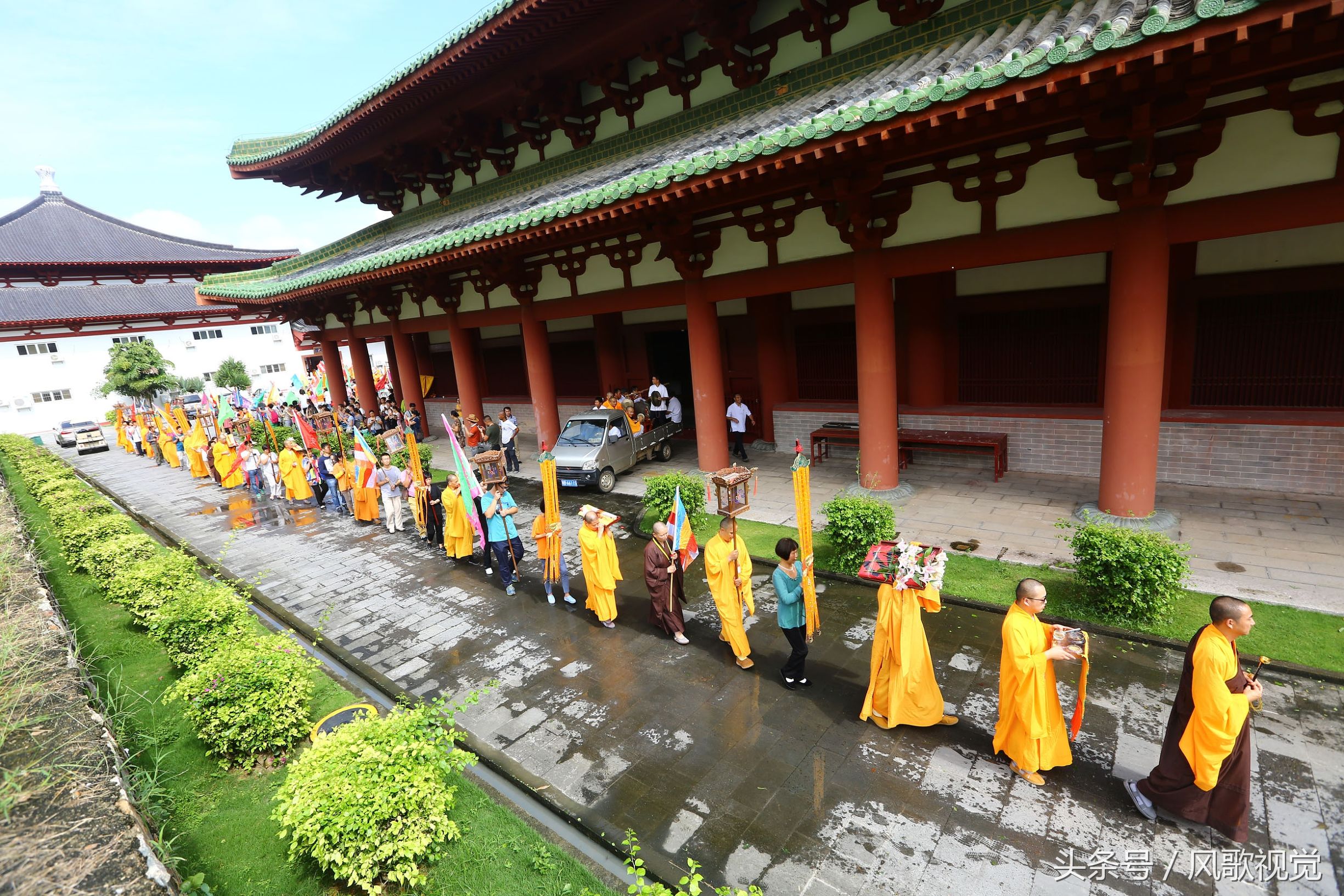 觀音菩薩出家日 三亞南山寺舉行水陸法會送聖儀式