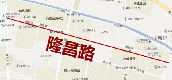 好消息!保定北部新城开工建设8条市政道路,具体位置在这里.