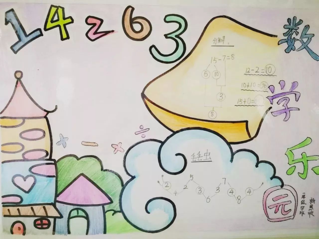 童心话画数学图片