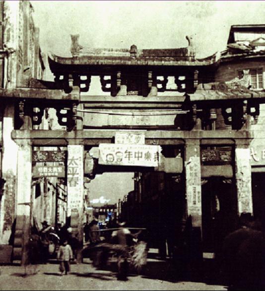 潮州东门楼旧照片图片