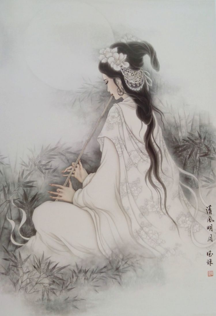 欣赏她的画你能感受到音乐韵律锦州韩德珠作品集