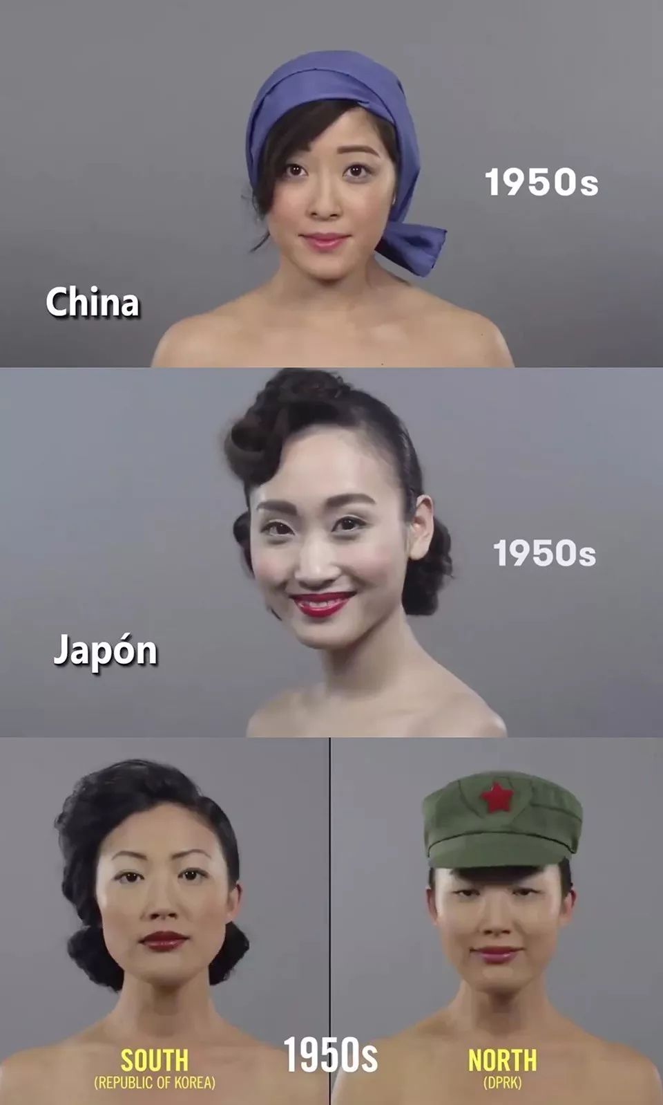 100年发型变化图片