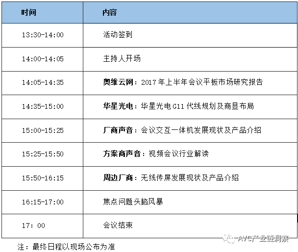 【重磅通知】2017年会议平板市场深度研讨会 中国·深圳站