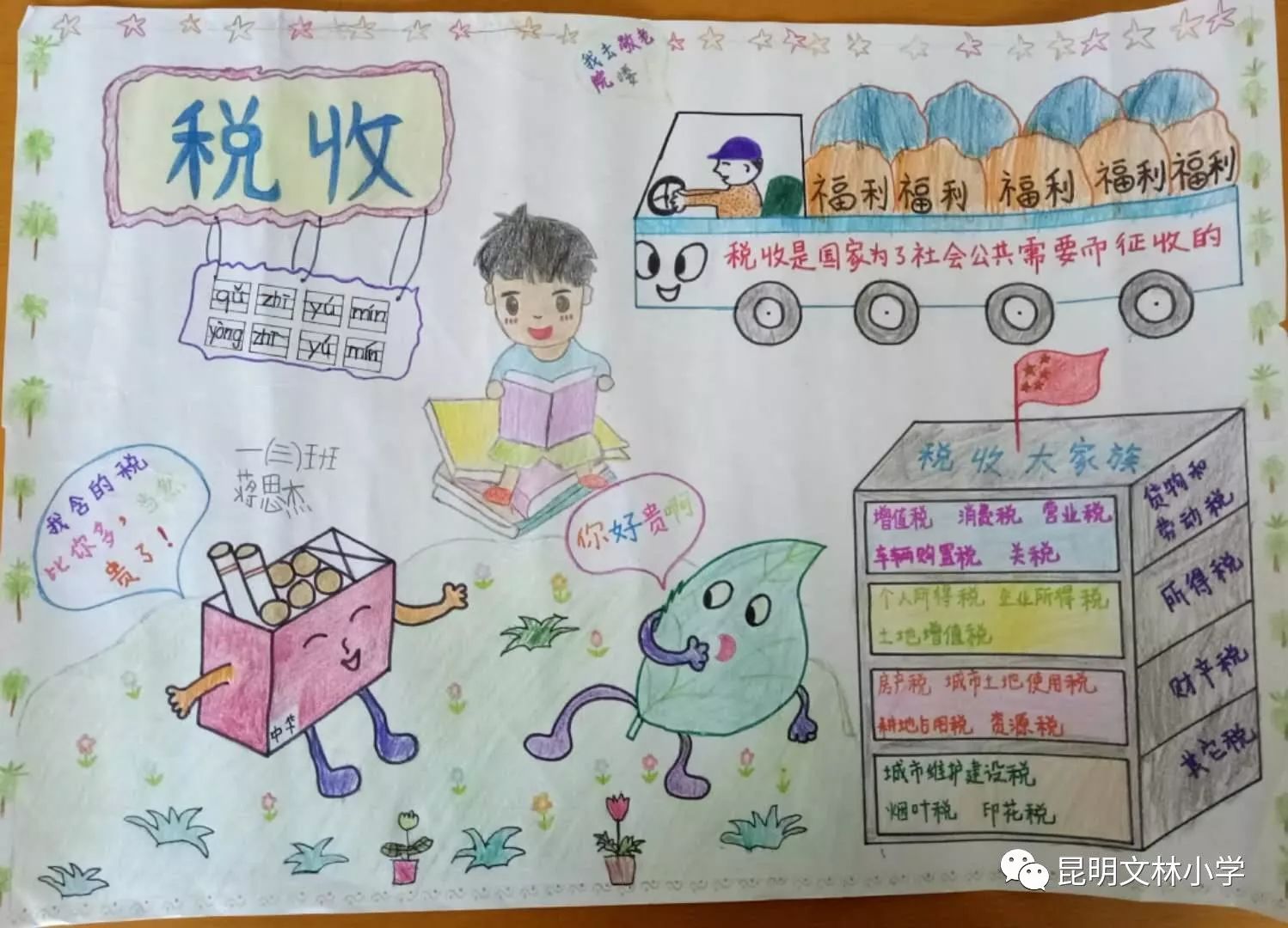 小学生我与税法画报图片