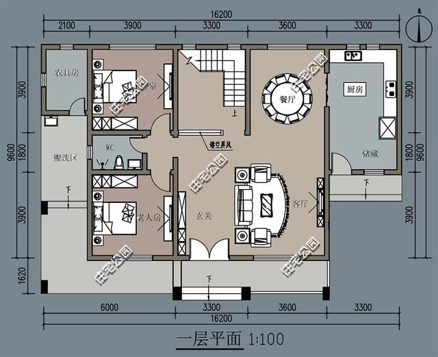 农村婆婆自建房,城市儿媳来帮忙,16x10米二层别墅,含平面图