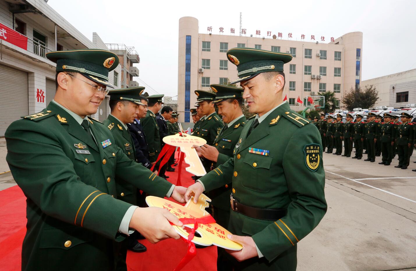 陕西武警总队渭南支队图片