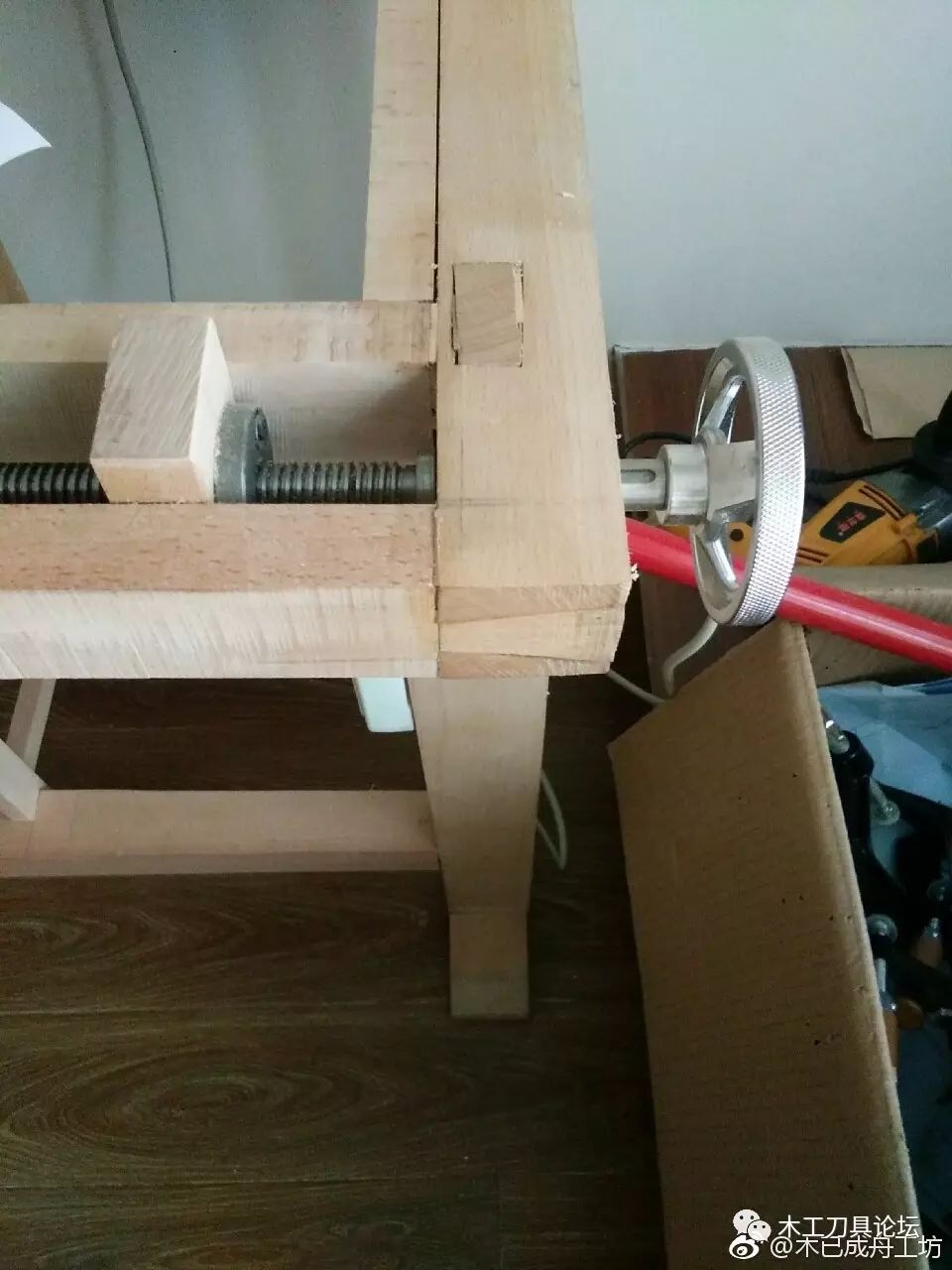 自制木工桌钳图片