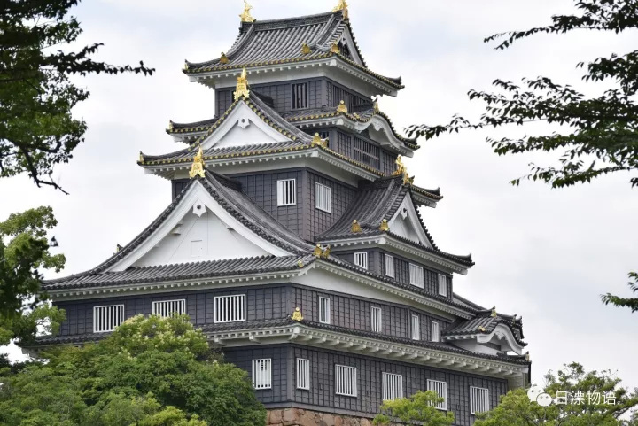 日本100名城之一 冈山城 日本景点解说