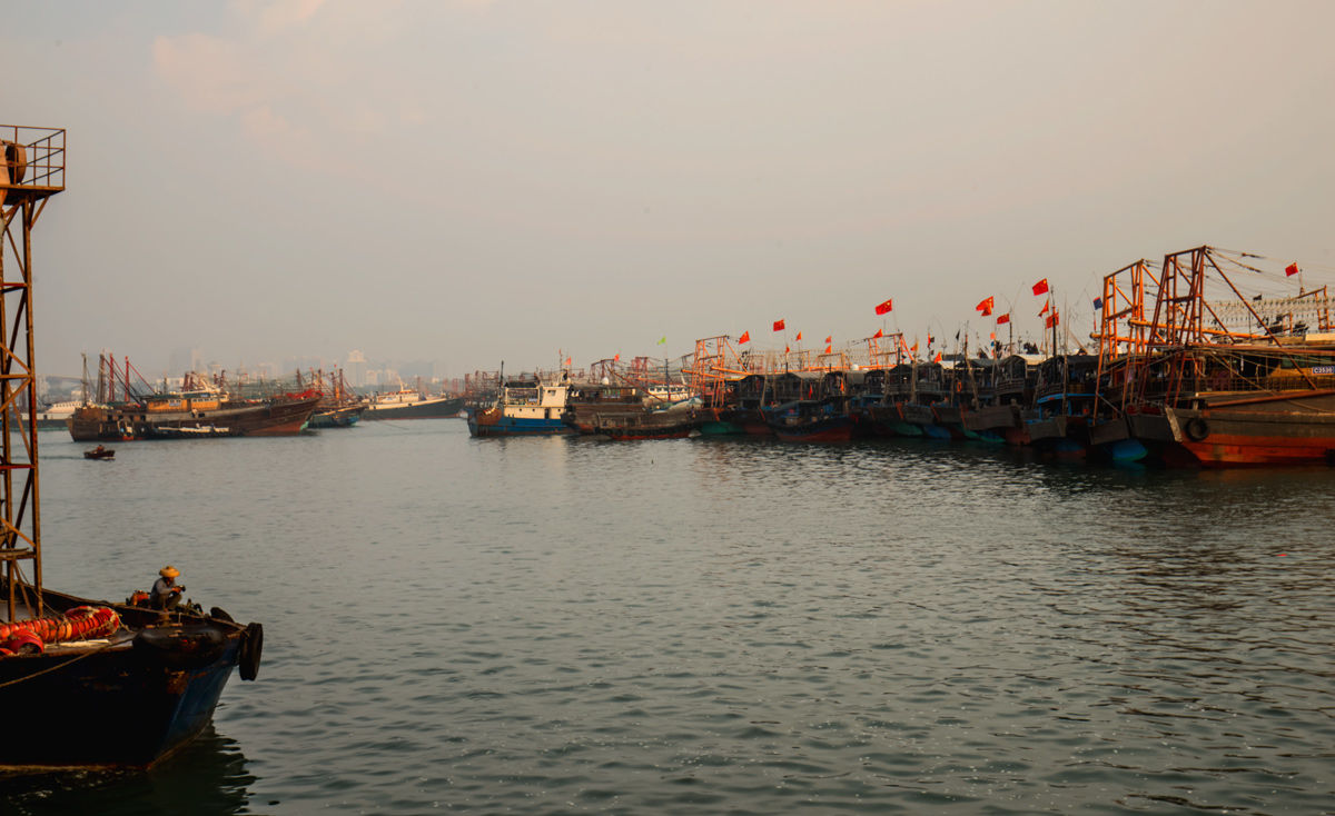 儋州白马井渔港图片