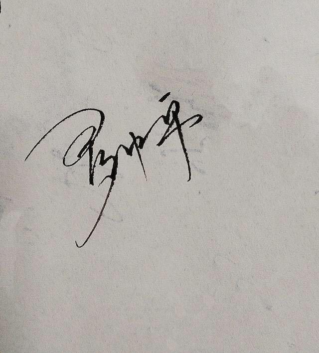 李天泽签名怎么写图片