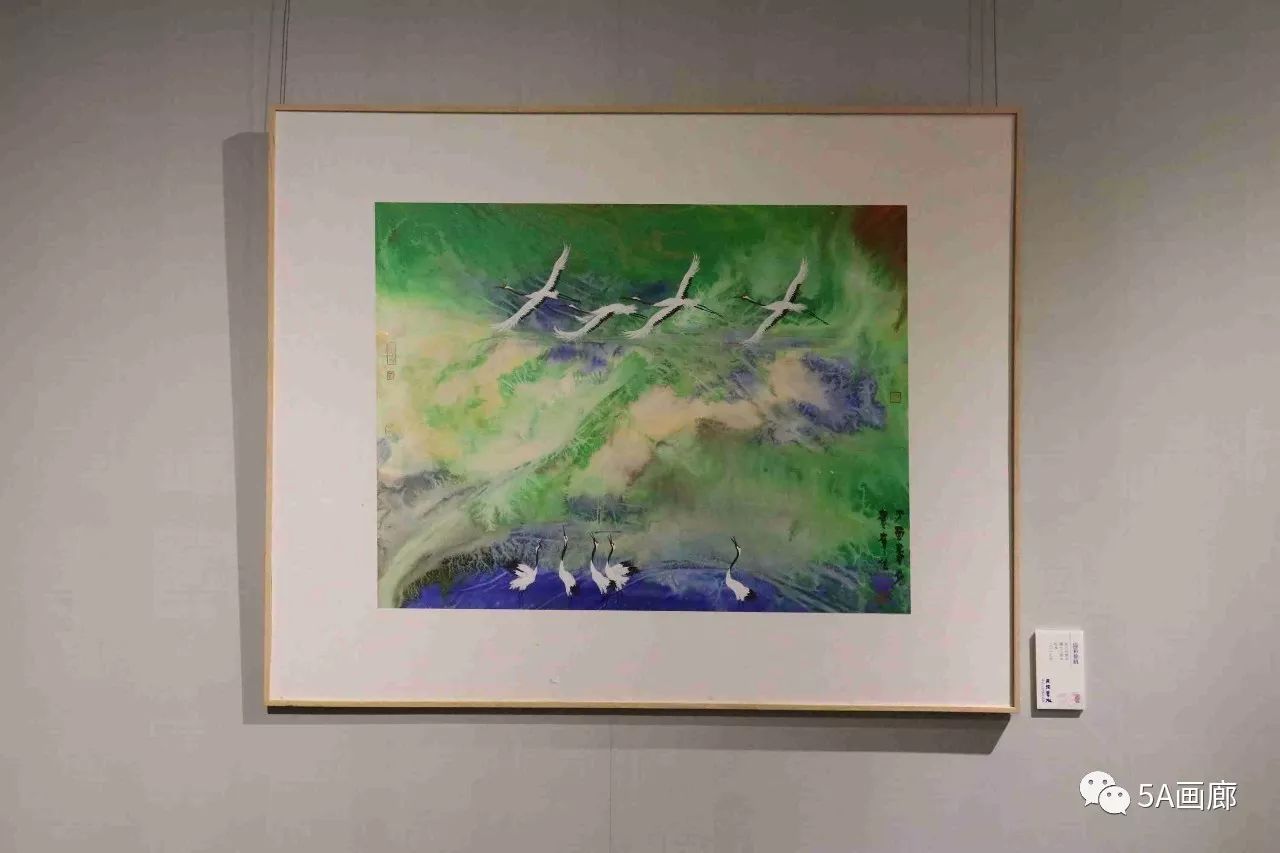 5a现场月波若水刘庆广溢彩画作品展