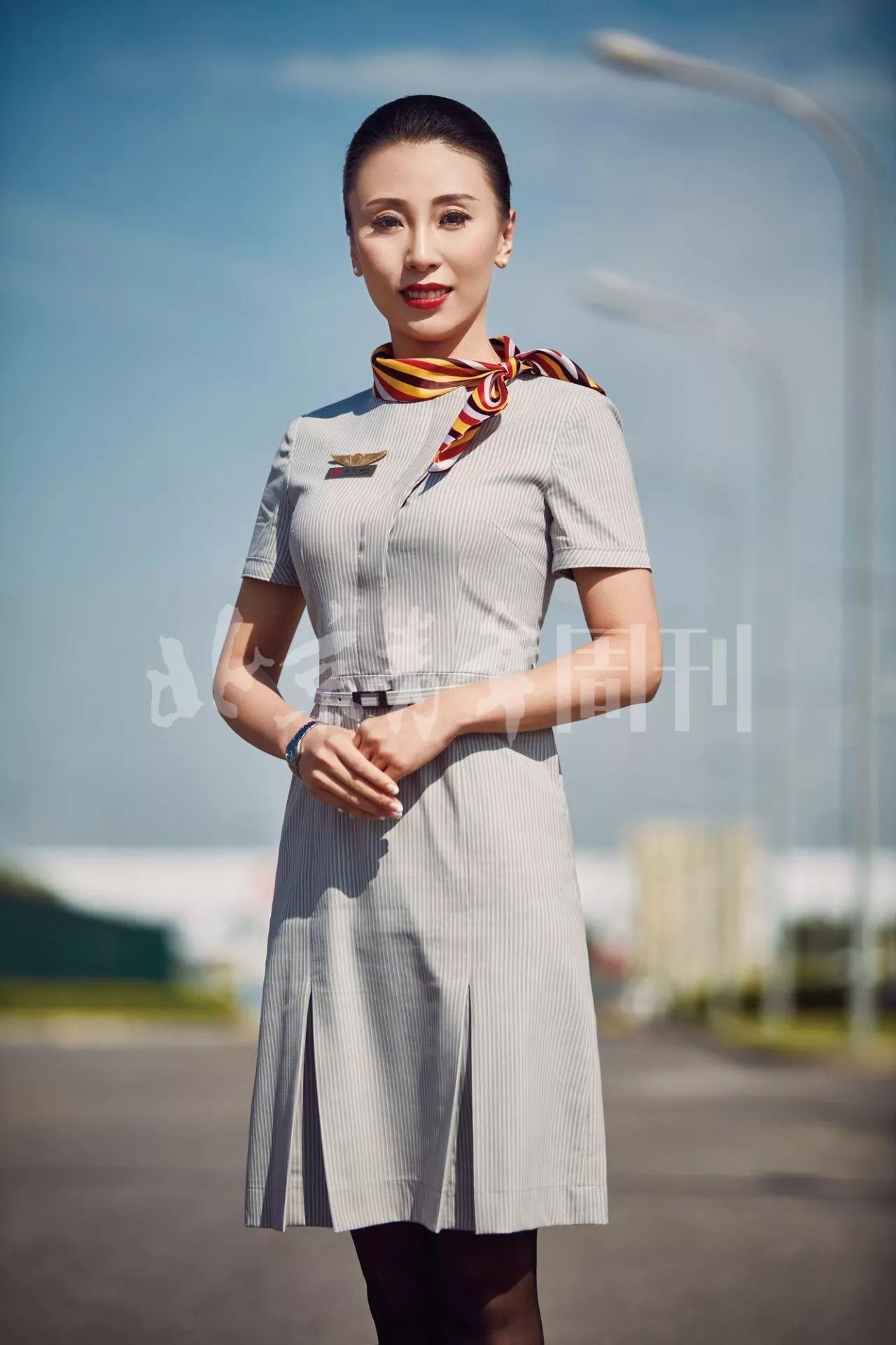 北京首都机场空姐图片