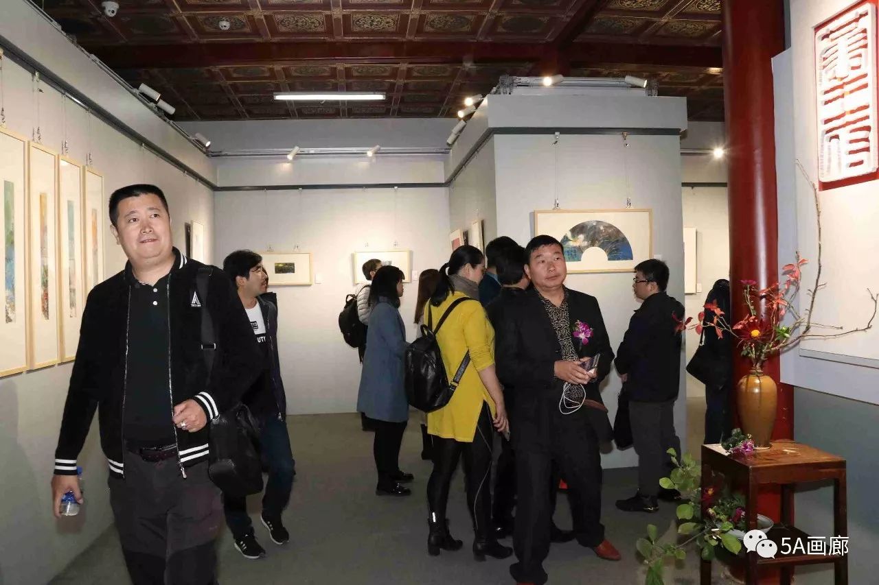 5a现场月波若水刘庆广溢彩画作品展