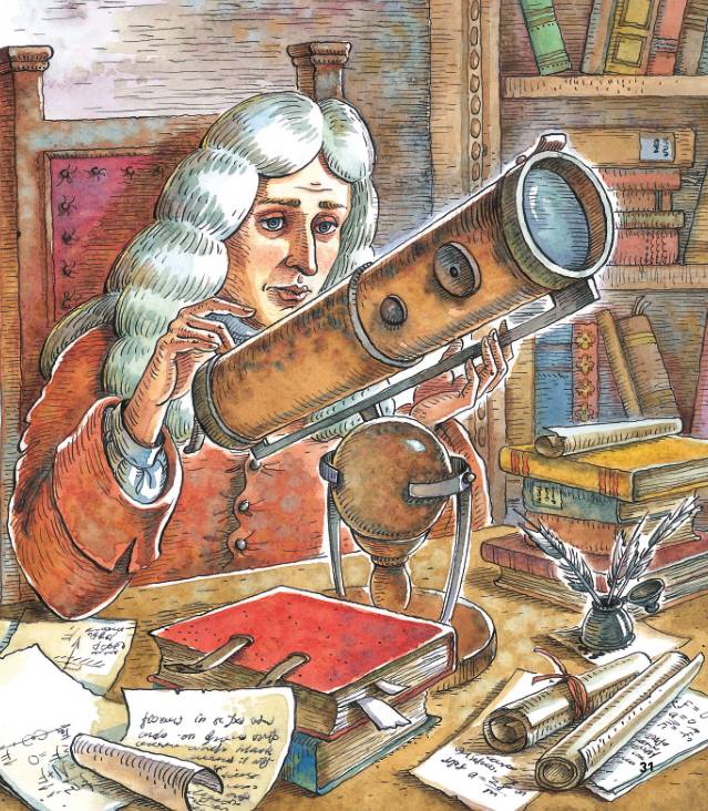 牛顿的照片漫画图片