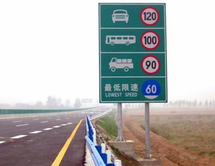 高速公路上的测速点,也会提前在200米外设提示标志