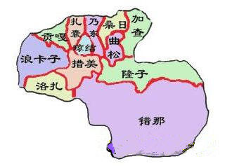 山南市扎囊县地图图片