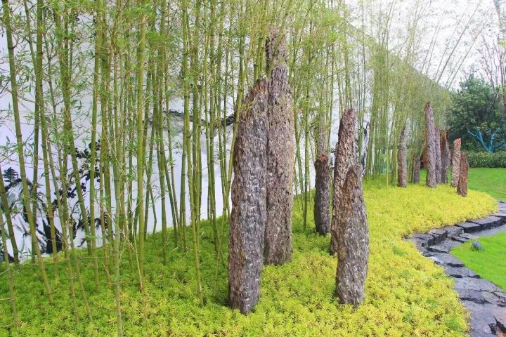 月尽徜徉 烟波浩渺如仙境"竹烟波月"是一处非常有情怀的园林小景组合