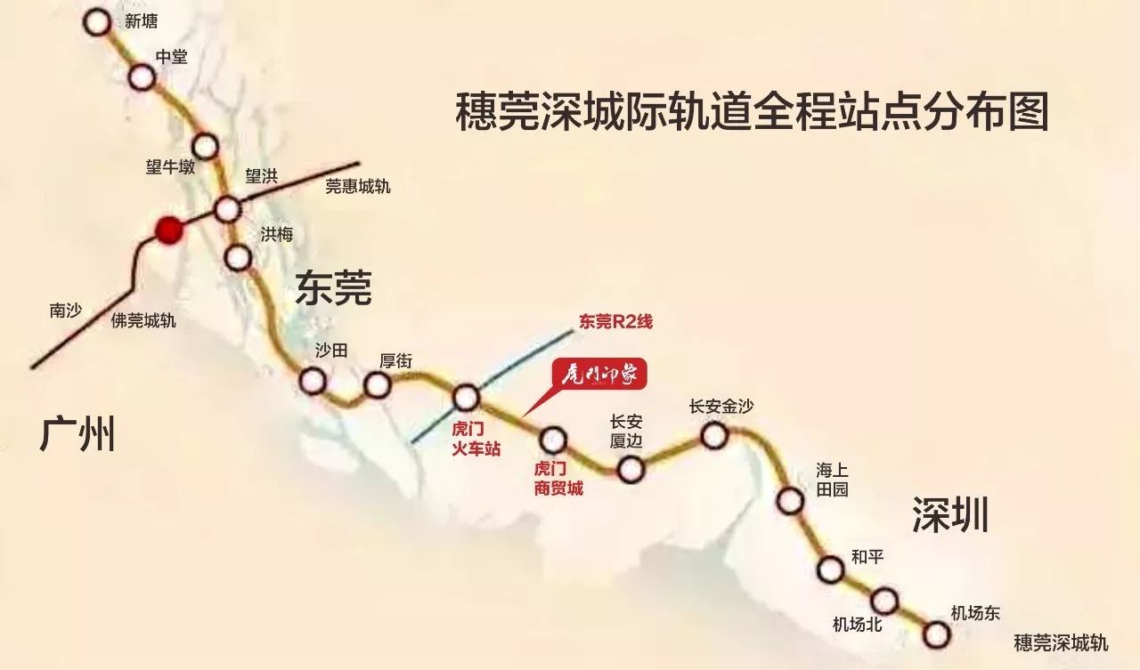 虎门地铁线路图放大图片