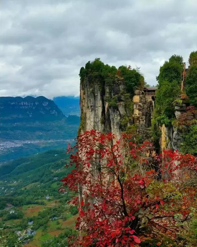 醉美硒都恩施,秋色建始黃鶴橋