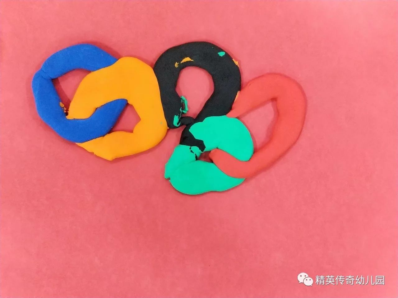 奥运五环的手工作品图片