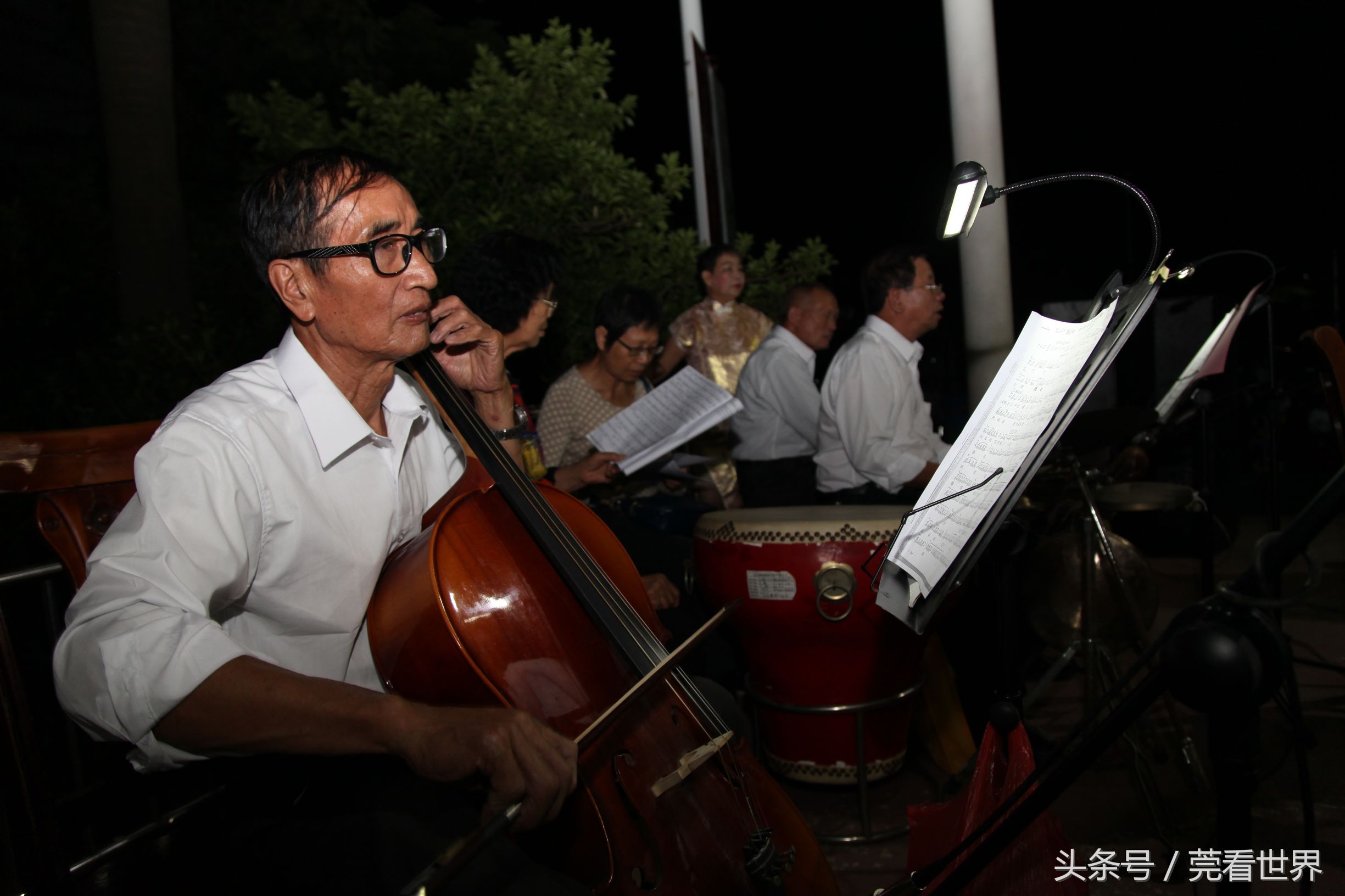 东莞老年人也组乐队看上去还挺炫酷