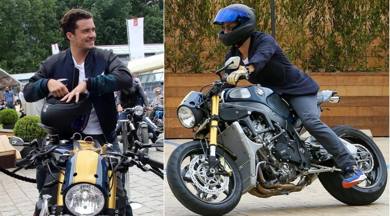ryan renolds回加拿大的时候也喜欢骑摩托车上街,这台意大利的杜卡迪