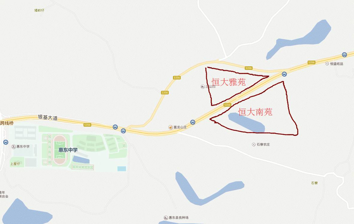 惠东平山华侨城地图图片