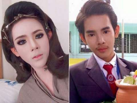 泰国男孩变性前后对比照,这确定是同一个人吗?