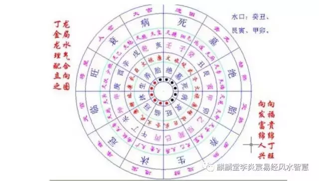 丁龙金局龙水理气配合立向之图-1旺去迎生正生向.