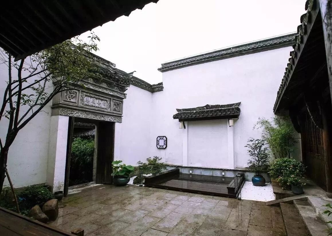 中式经典徽派小院图片