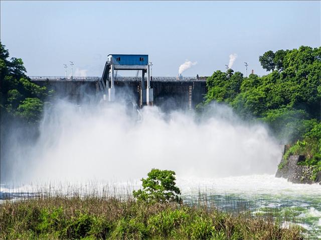 当峽水库试验坝在陆水湖桂家畈建起之后,陆水湖的水变得平缓低沉,一点