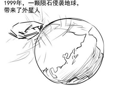 太空空间站简笔画陨石图片