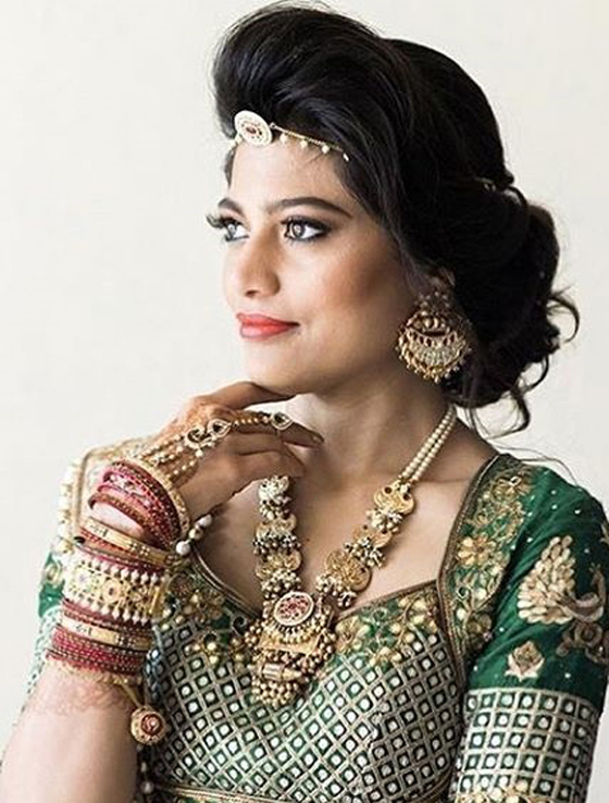40款传统印度新娘发型!