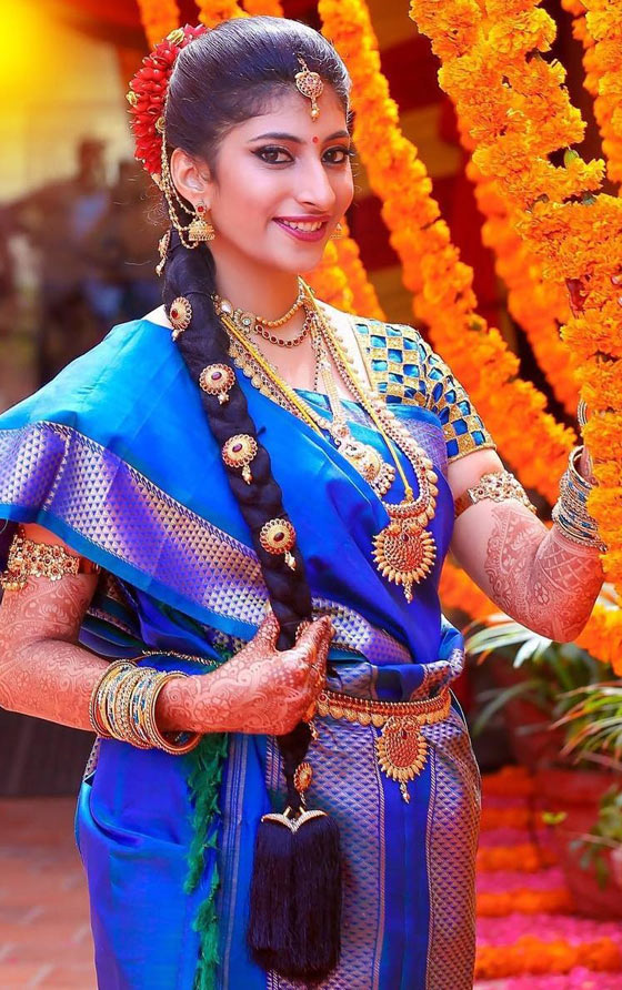 40款传统印度新娘发型!