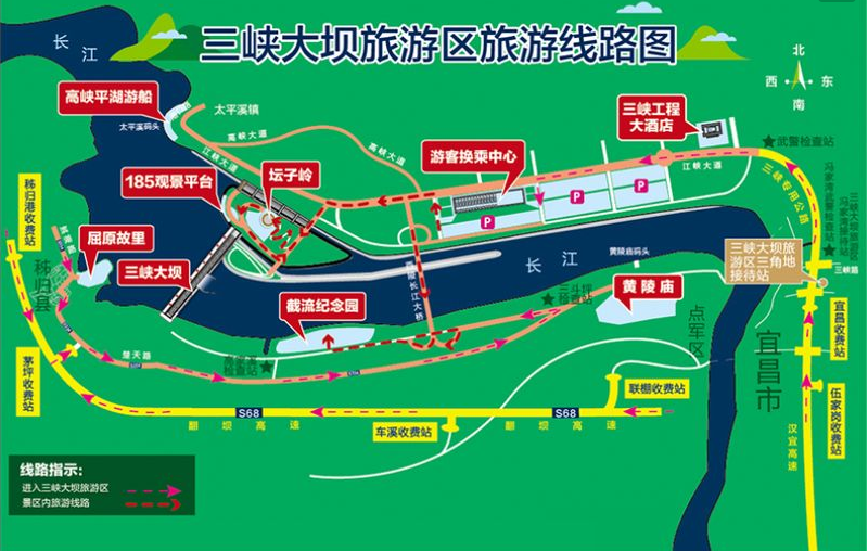 三峡水库地图图片