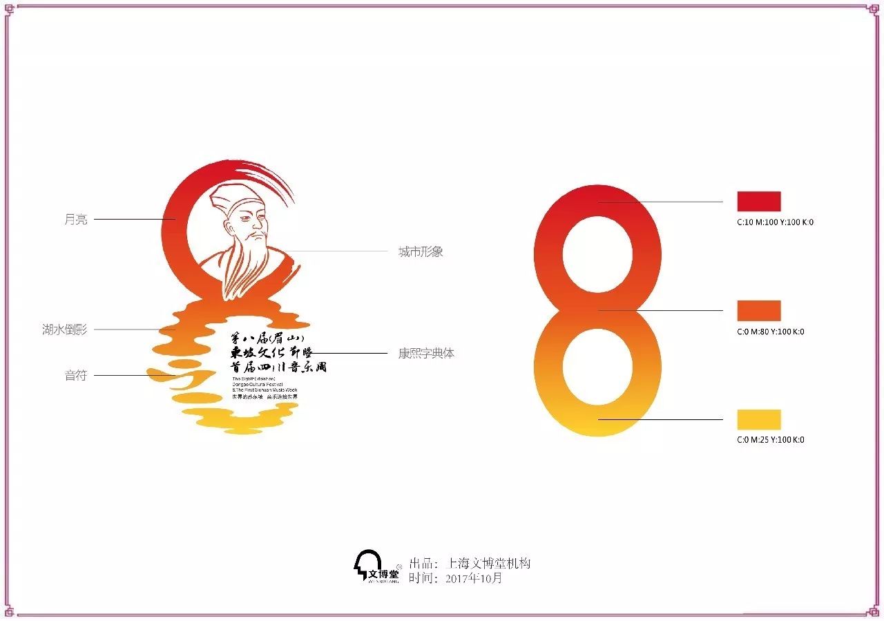 第八届东坡文化节8字创意标识浮出水面