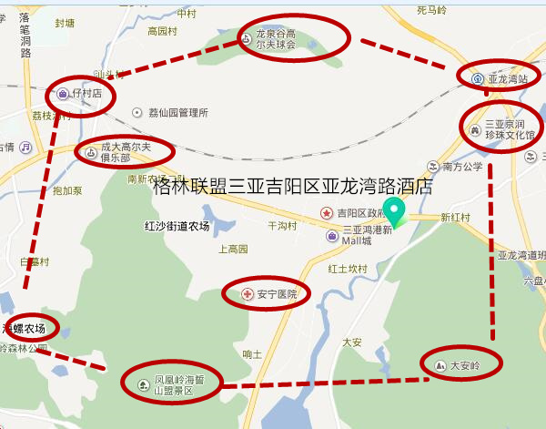 三亚吉阳区详细地图图片