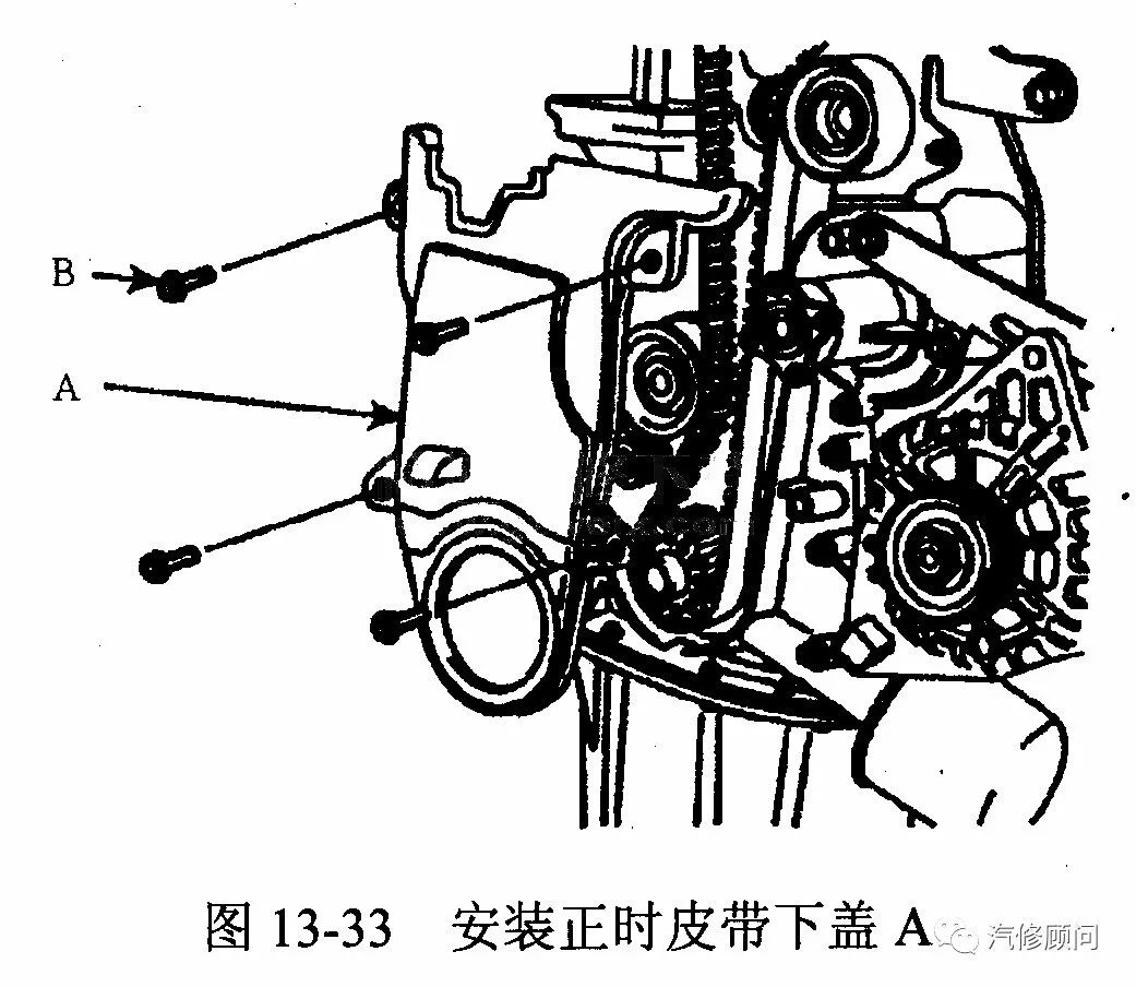 起亚正时皮带安装图图片