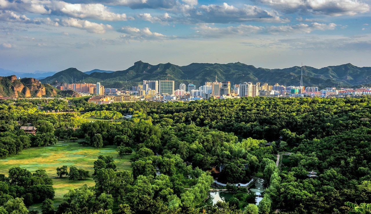 承德市区绿化全景图主城区滨河公园兴隆县盘道岭秋色