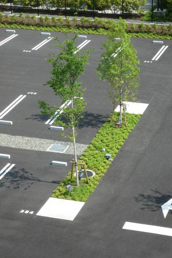 庭院停车场设计效果图图片