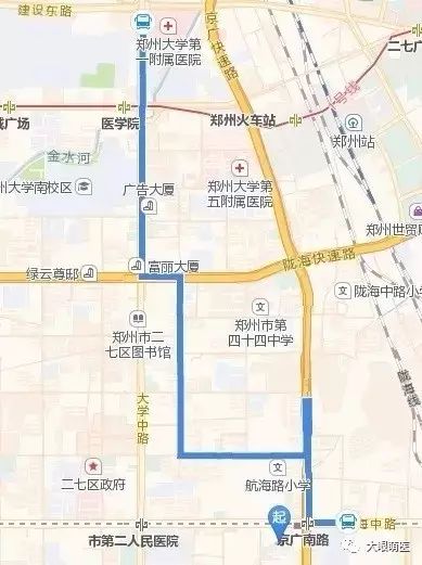 郑州101路公交车路线图图片